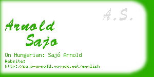 arnold sajo business card