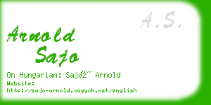 arnold sajo business card